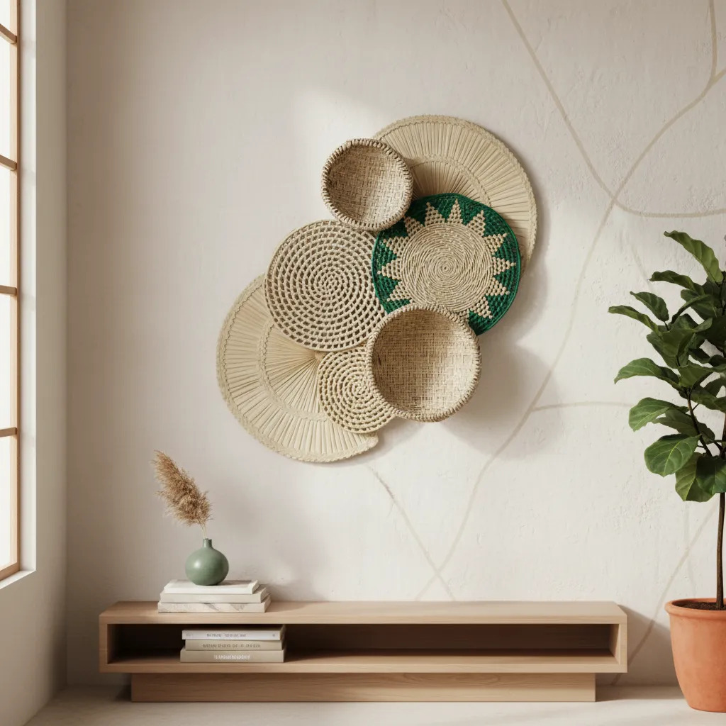 Decoração de Palha Composição Artesanal Aiakanã 9
