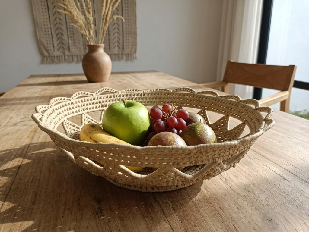 Fruteira Artesanal Palha Carnaúba 3