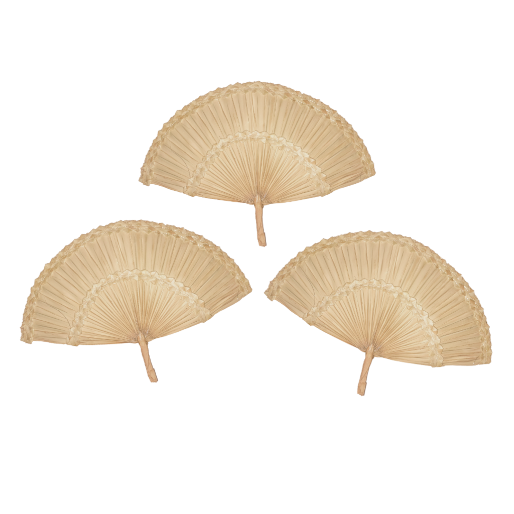 Trio de Leque Palha 4