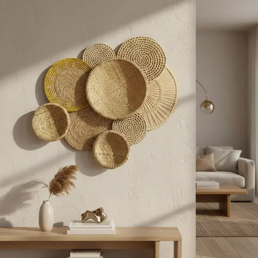 Cestaria De Parede De Palha Decoração Indígena Pacunamã 4