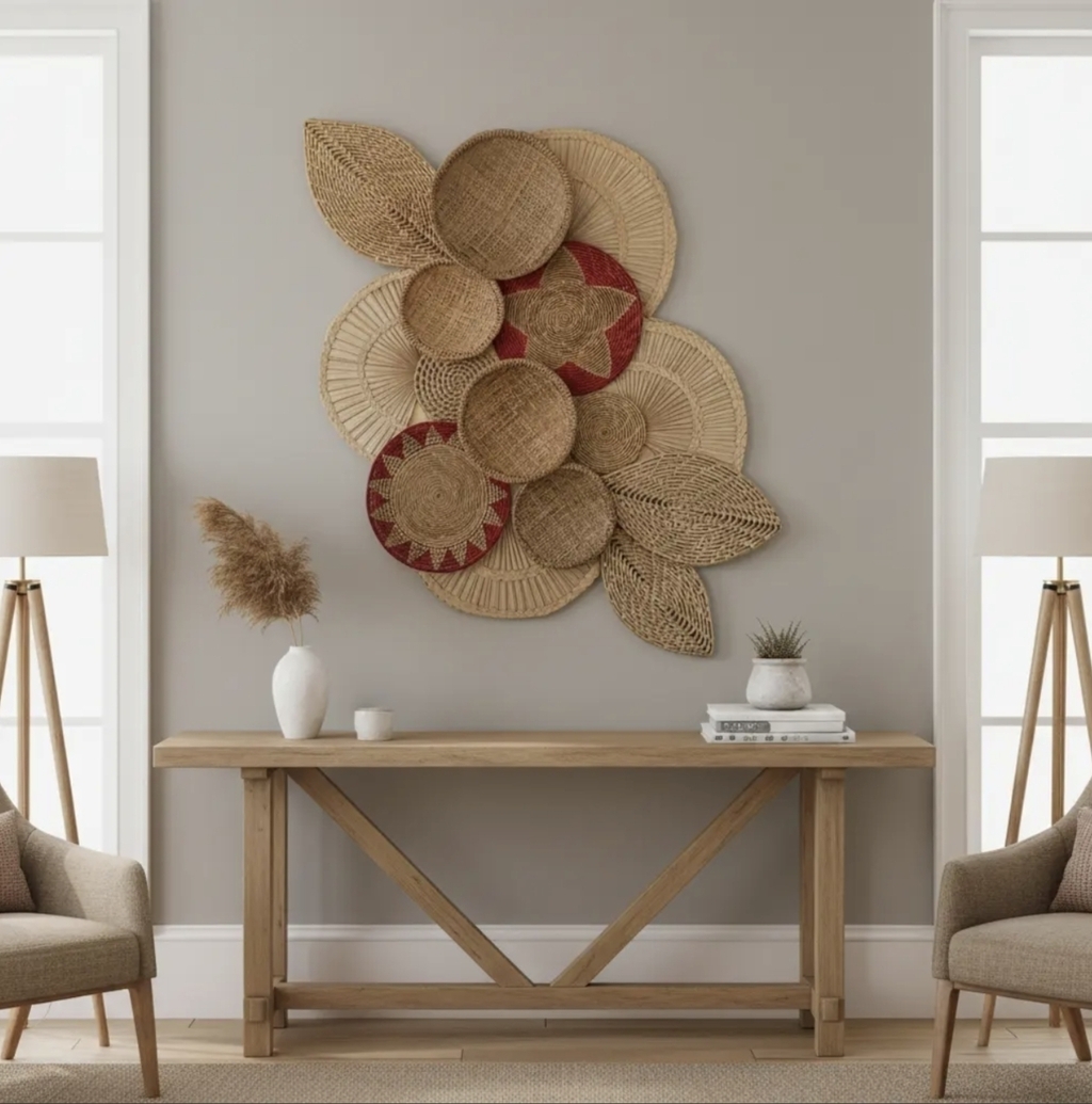 Painel Cestaria de Parede Koinonia