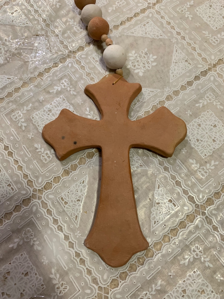 Colar de Mesa Terço Decorativo Divino Espírito Santo 3