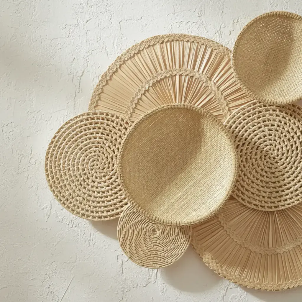 Decoração Cestaria de Parede Artesanal Búzios 3