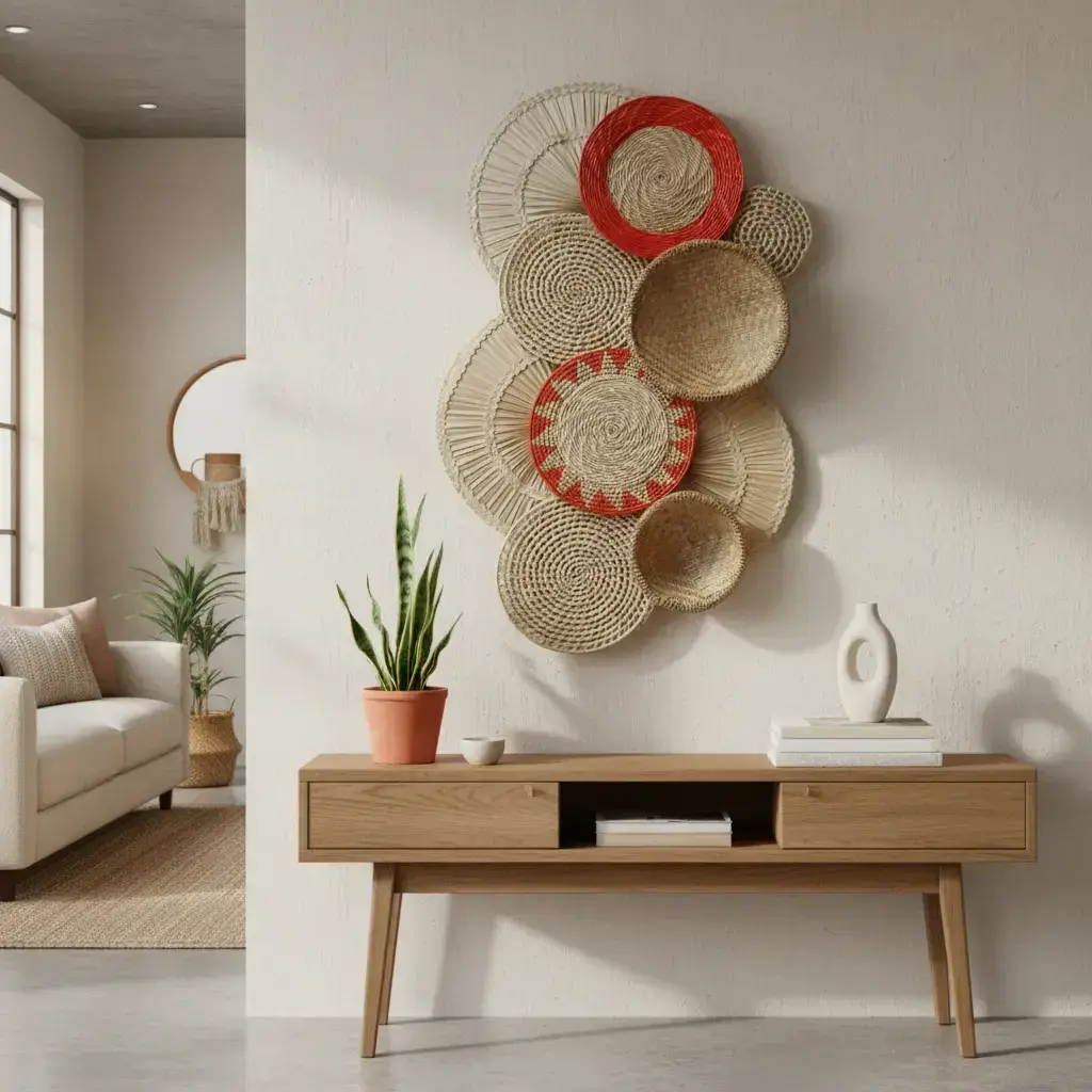 Cestaria De Parede Painel Boho Kanoê 2