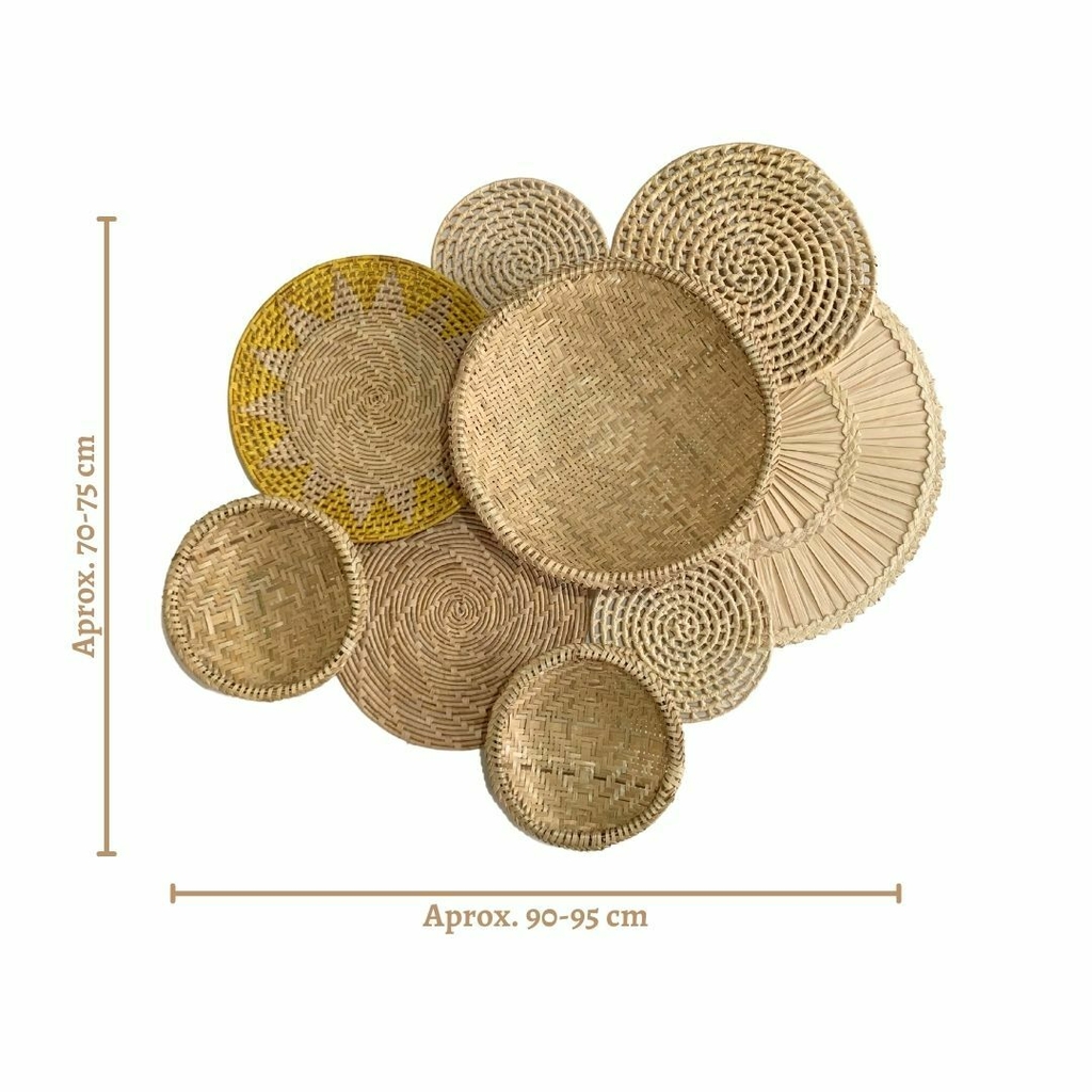 Cestaria De Parede De Palha Decoração Indígena Pacunamã 6