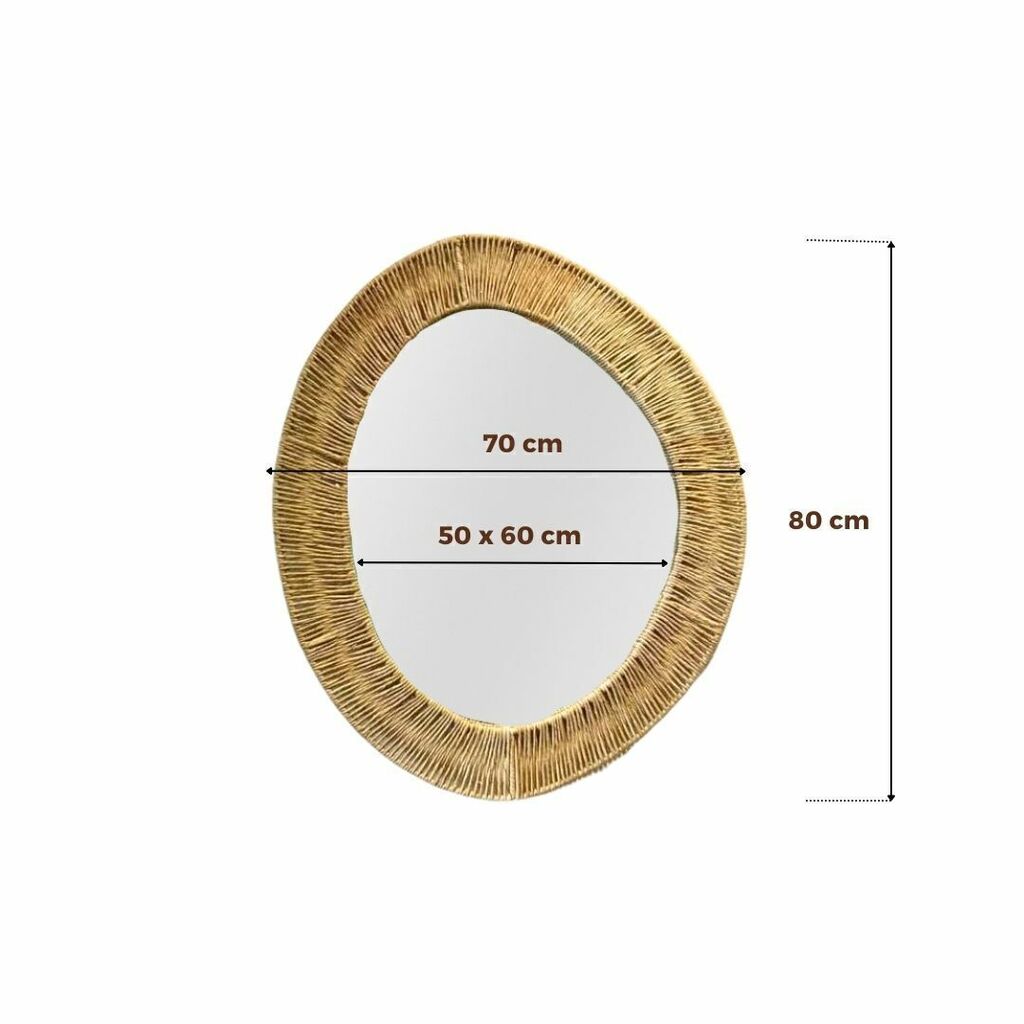 Espelho Decorativo Orgânico Em fibra 4
