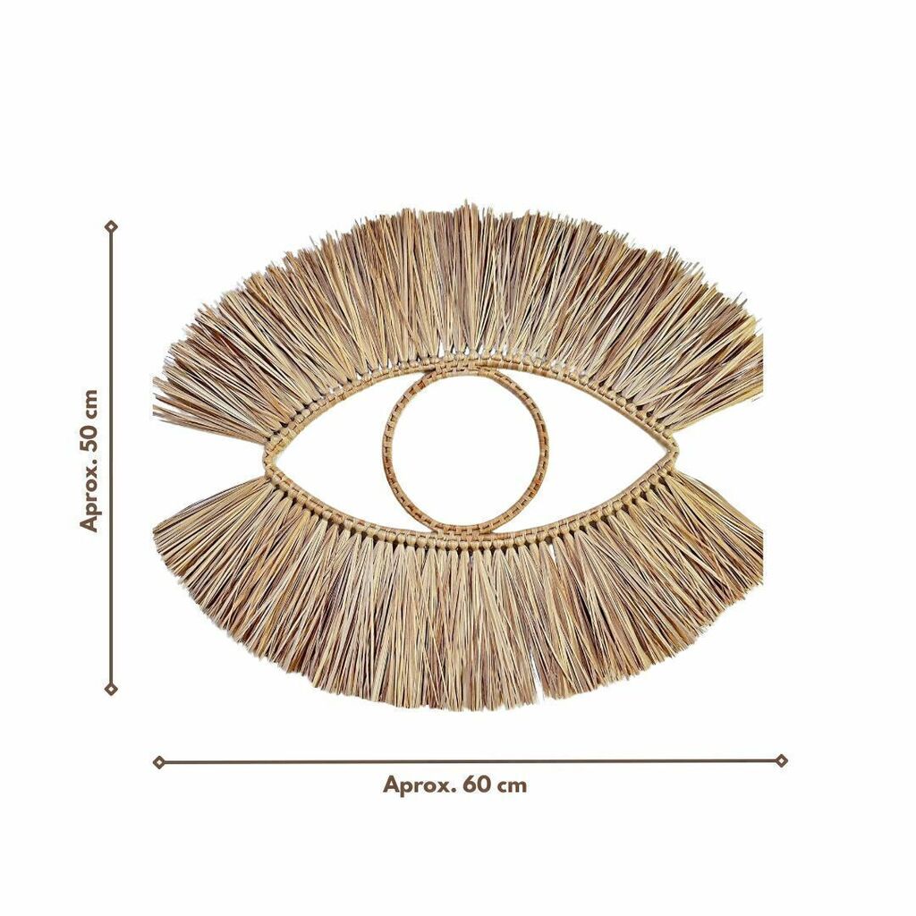 Olho Grego de Palha Decoração de Parede Boho 5