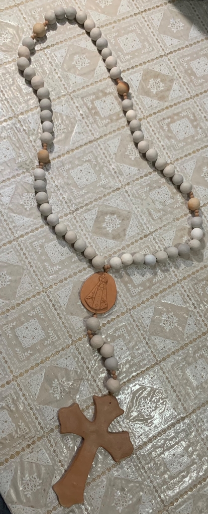Colar de Mesa Terço Nossa Senhora Decorativo 2