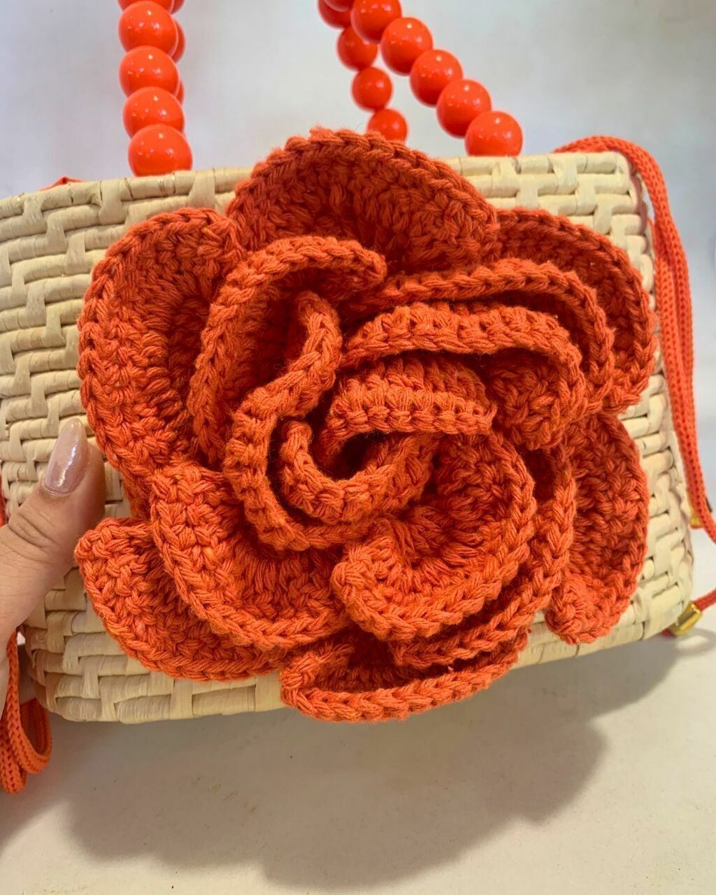 Bolsa De Palha Flor de Verão 8