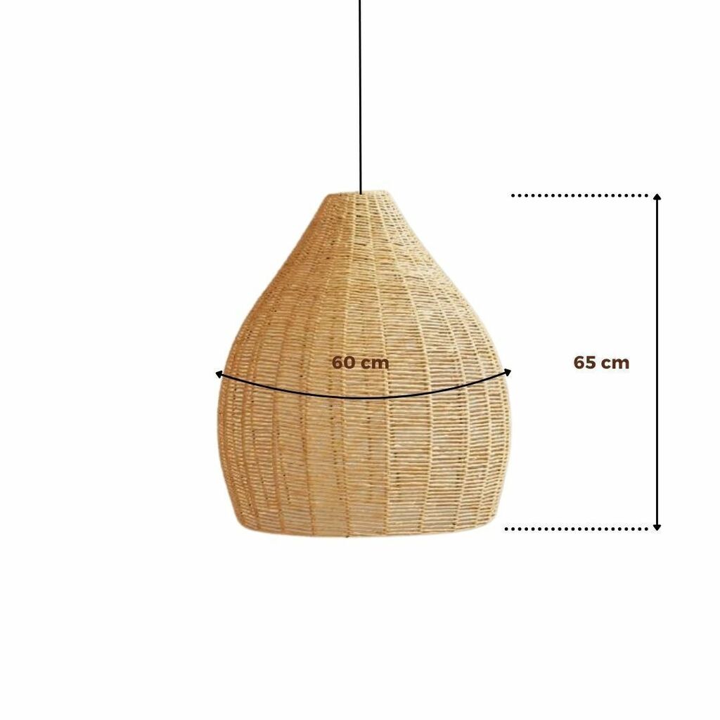 Luminária Aramada de Palha Tulum 2