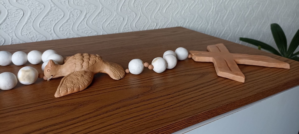 Colar de Mesa Terço Decorativo 2