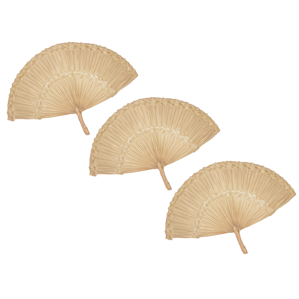 Trio de Leque Palha 3