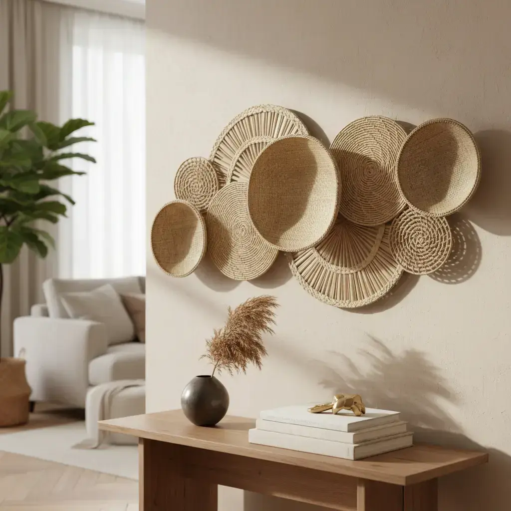 Composição Decorativa de Palha Pipa