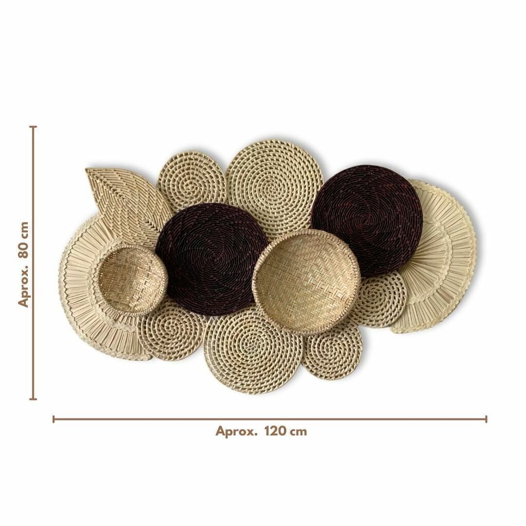 Composição Cestarias De Parede Boho Bali 17