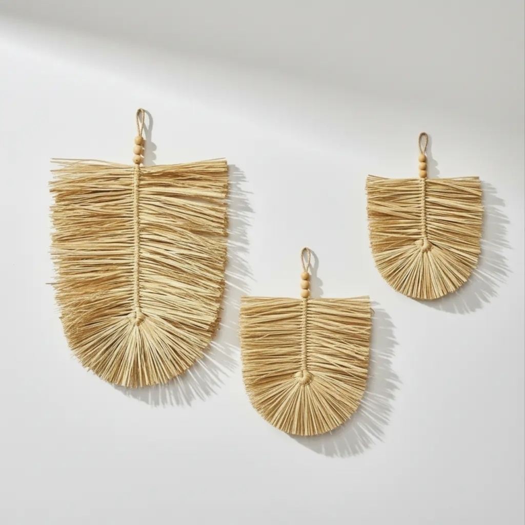 Folhas de Palha Pingentes Decorativos de Parede 3