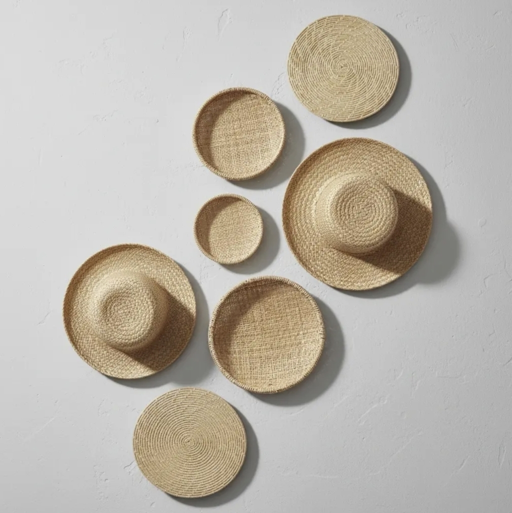 Decoração De Parede Composição de Chapéu Mandala Boho 3