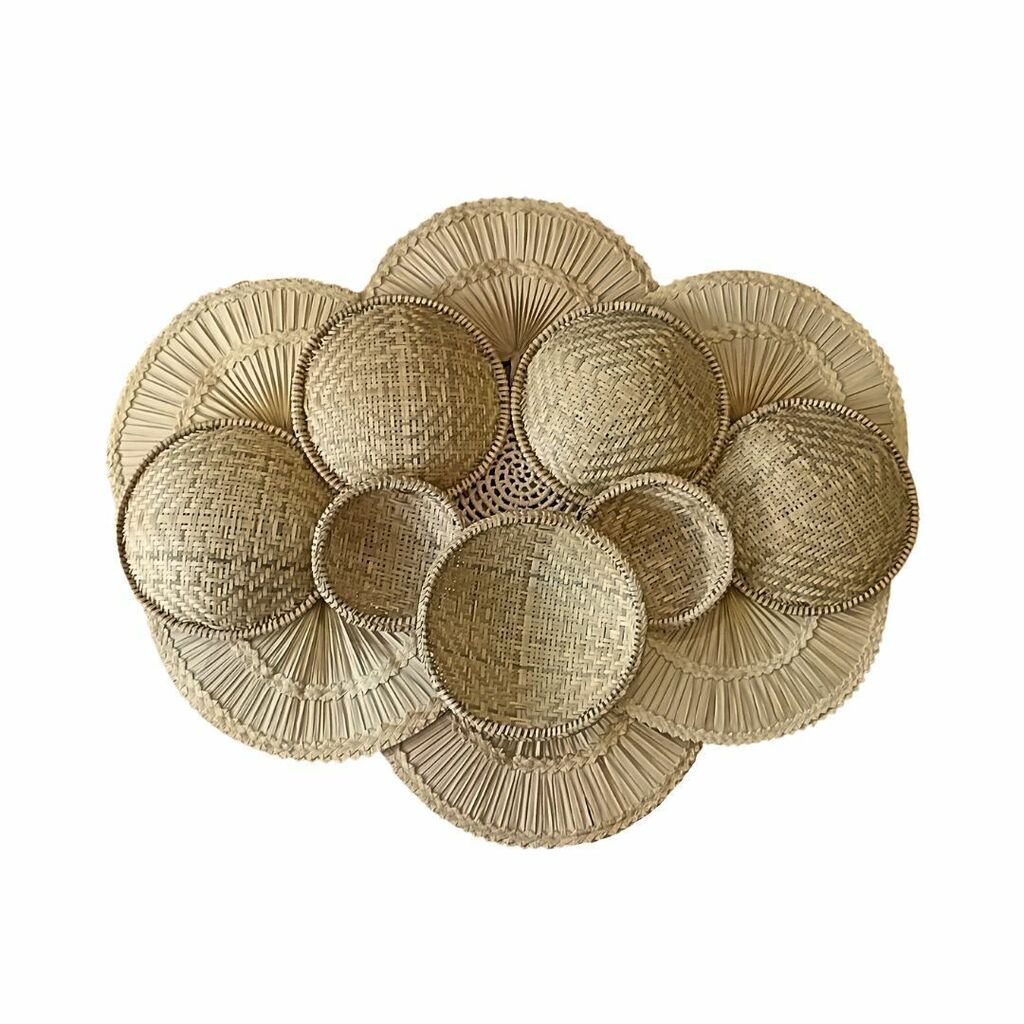 Decoração Cestaria De Parede Boho Pitanga 2