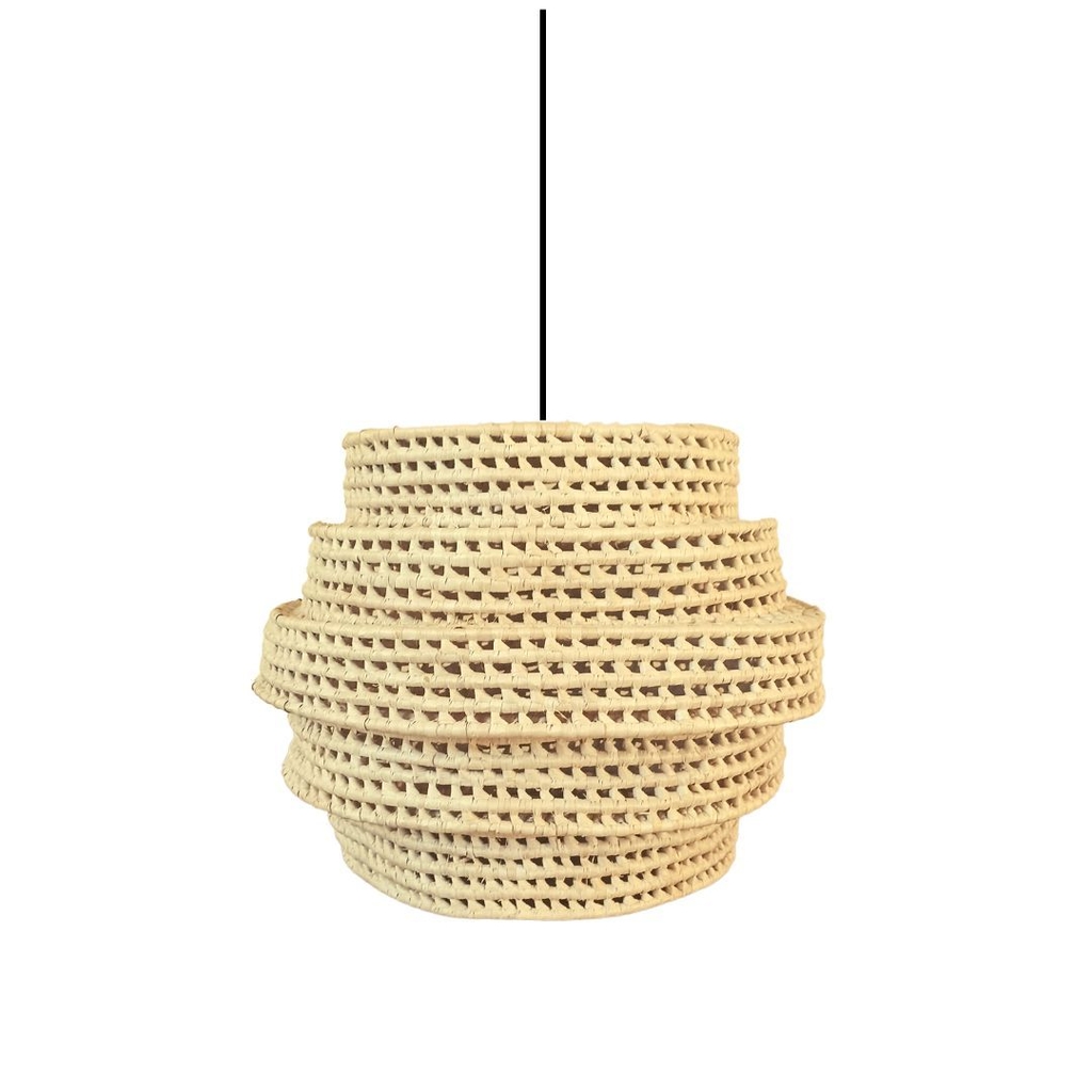 Luminária Pendente Palha Colméia 2
