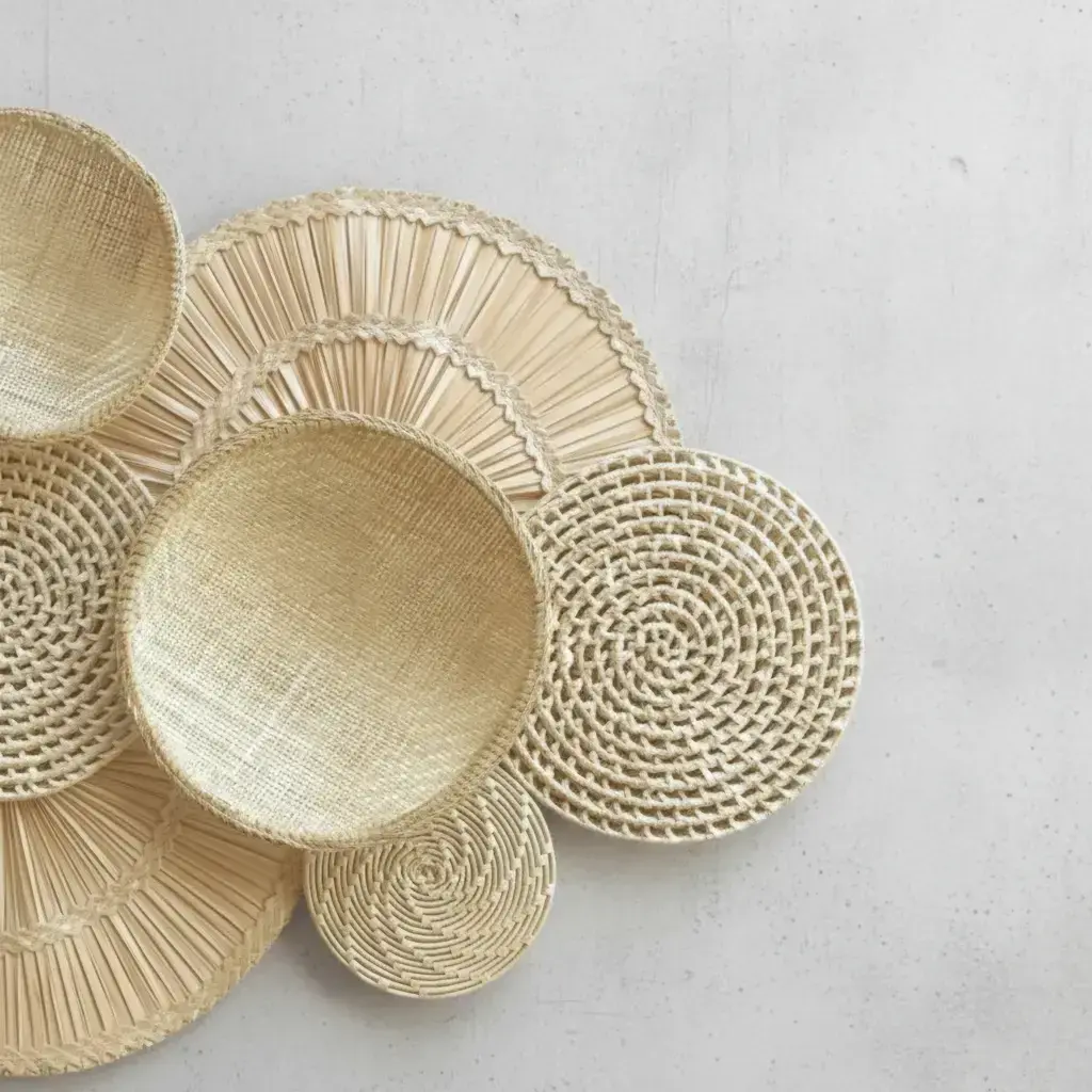 Decoração Cestaria de Parede Artesanal Búzios 2