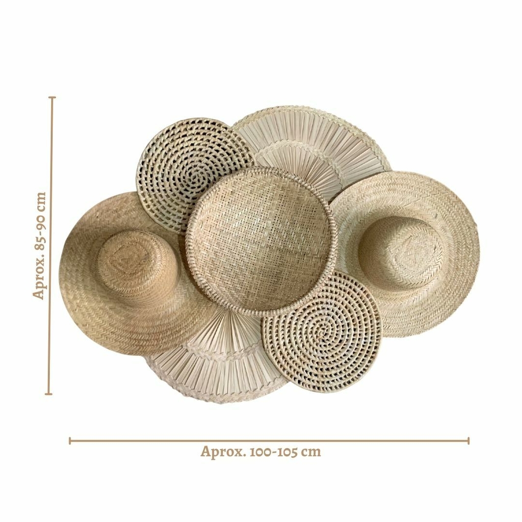 Cestaria Decorativa De Parede Palha Kariri 5