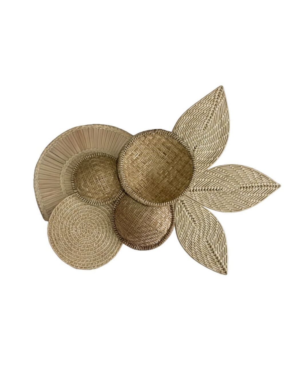 Decoração De Parede Palha Composição Karapanã 3