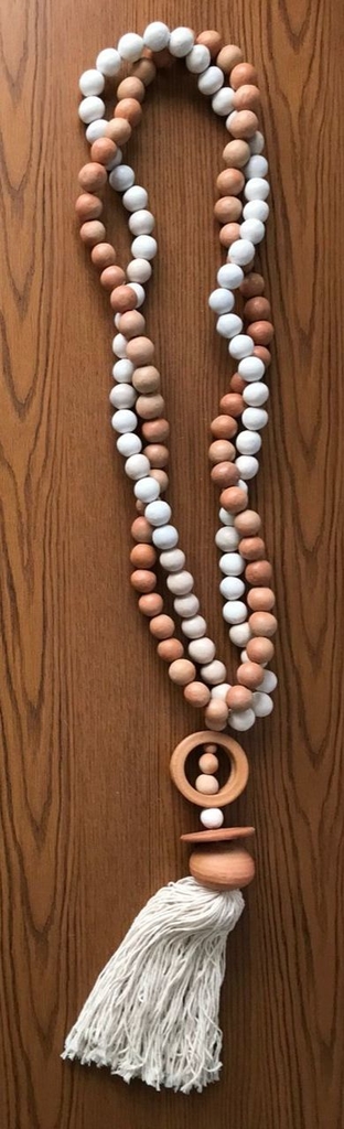 Colar Decorativo para Mesa em Cerâmica Argola 115 cm