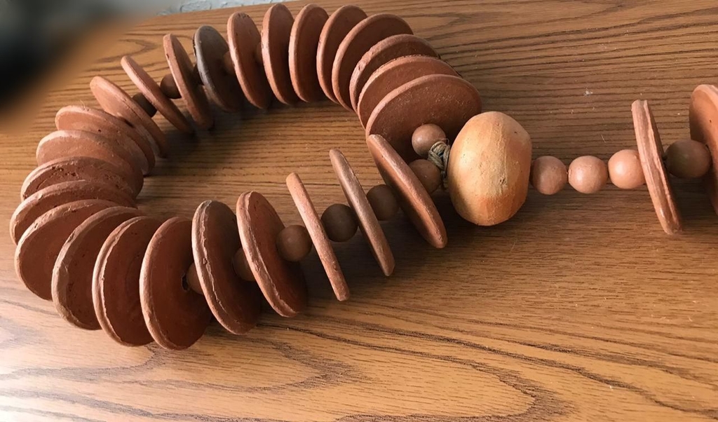 Colar de Mesa Decorativo Cerâmica Design 130 cm 2