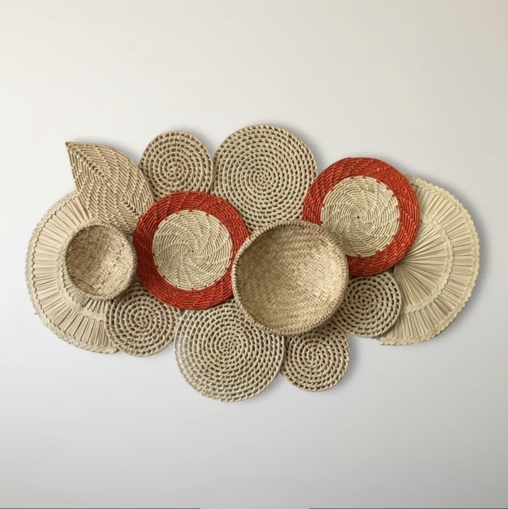 Composição Cestarias De Parede Boho Bali 11