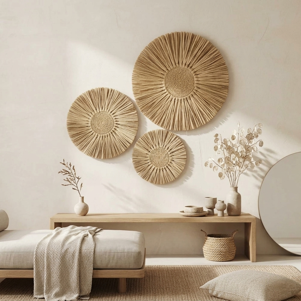 Composição Mandalas de Palha