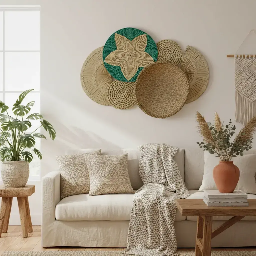 Composição Painel Cestaria de Parede Potira 4