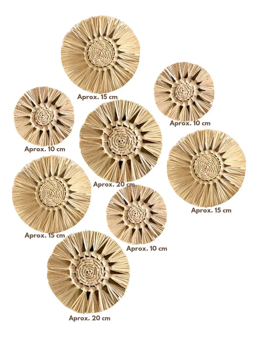 Decoração Painel de Parede Mandalinhas 8 peças 4