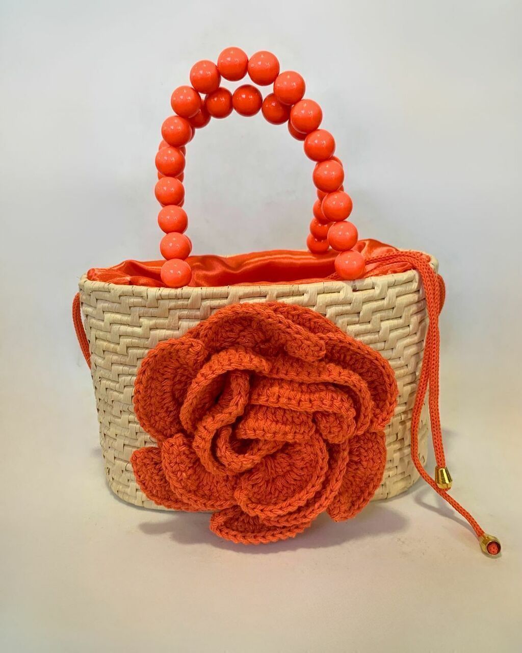 Bolsa De Palha Flor de Verão 6
