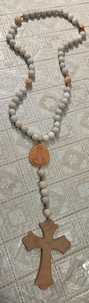 Colar de Mesa Terço Nossa Senhora Decorativo 3
