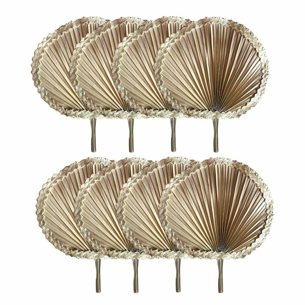 Leques de Palha Redondos Para Decoração Casamento Evento 5