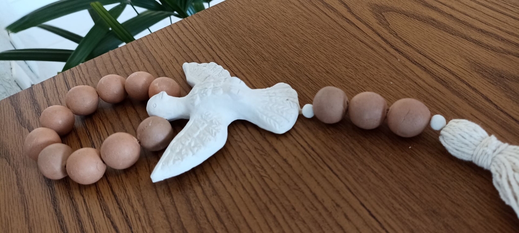 Colar Terço Decorativo de Mesa Porta Parede 5