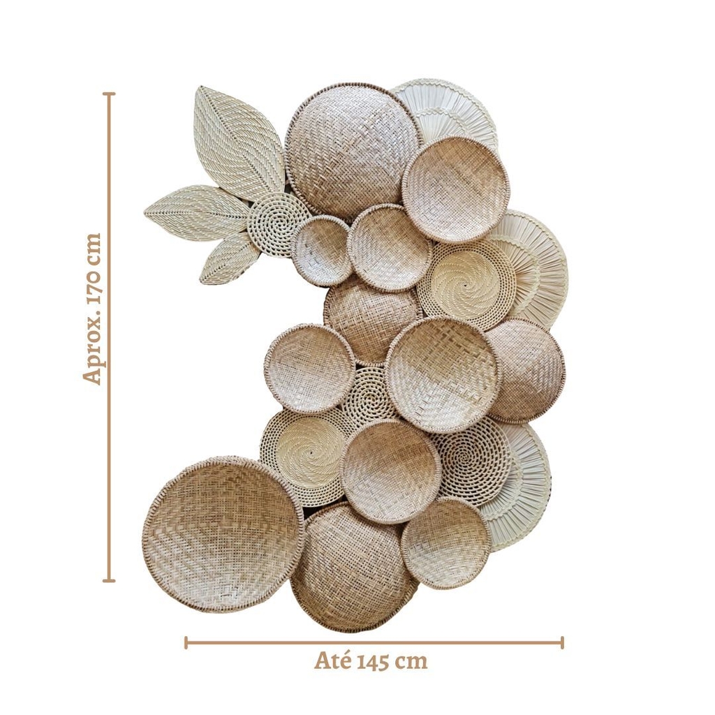 Painel de Parede Decorativo Boho Grande 23 Peças Sererê 4