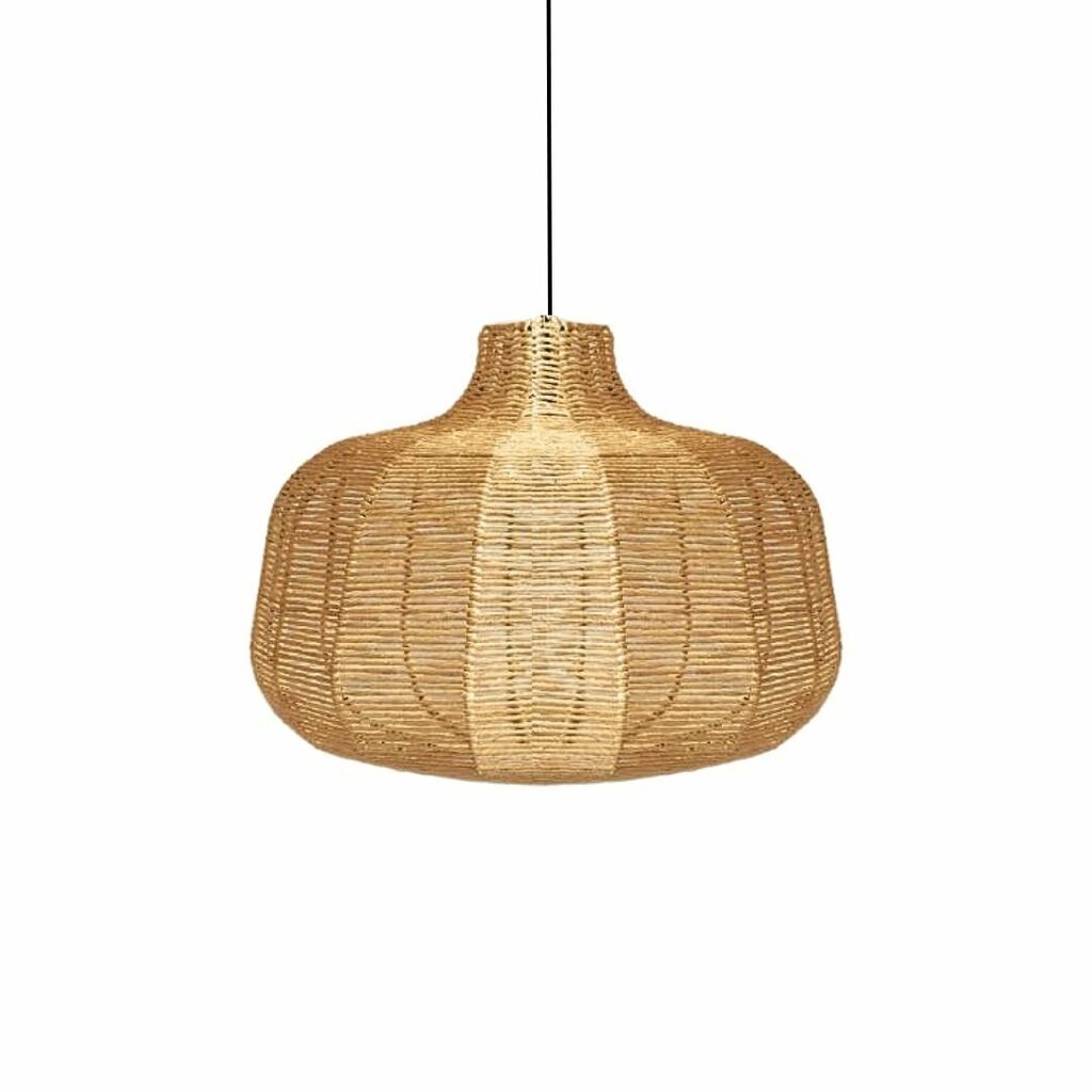 Luminária Aramada de Palha Tahiti 2