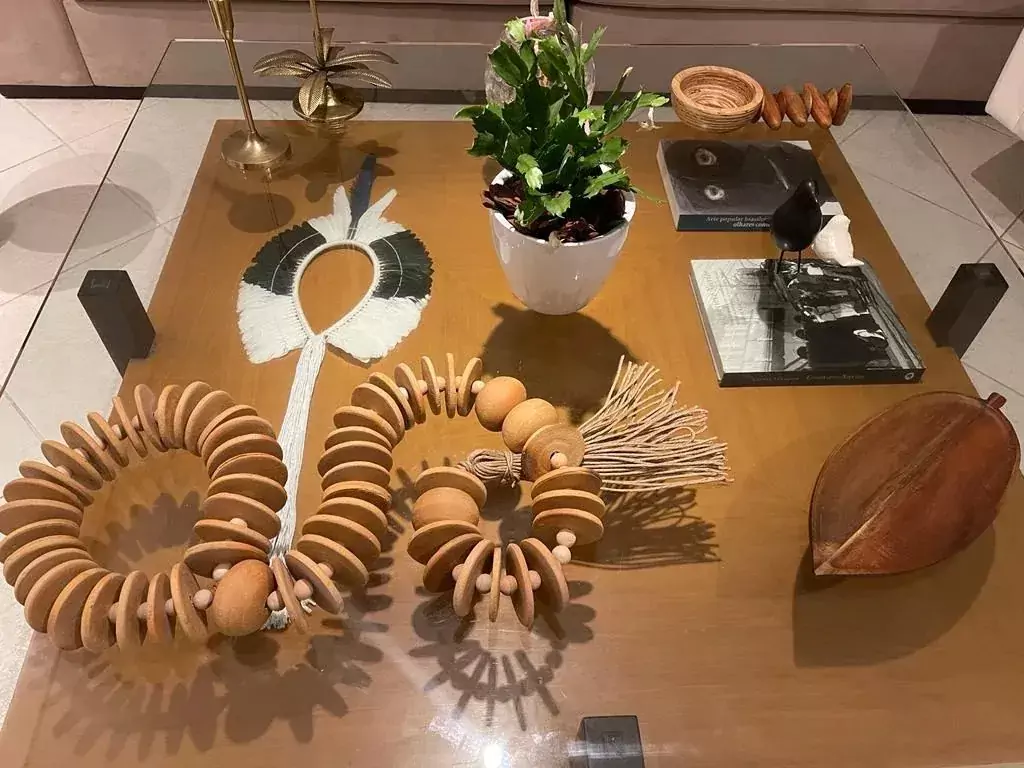 Colar de Mesa Decorativo Cerâmica Design 130 cm 7