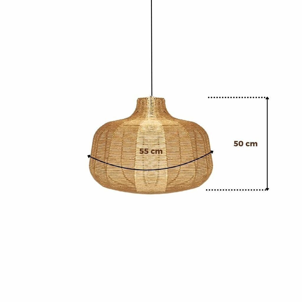 Luminária Aramada de Palha Tahiti 3