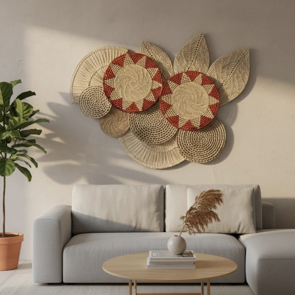 Decoração De Parede Cestaria Indígena Tuparí