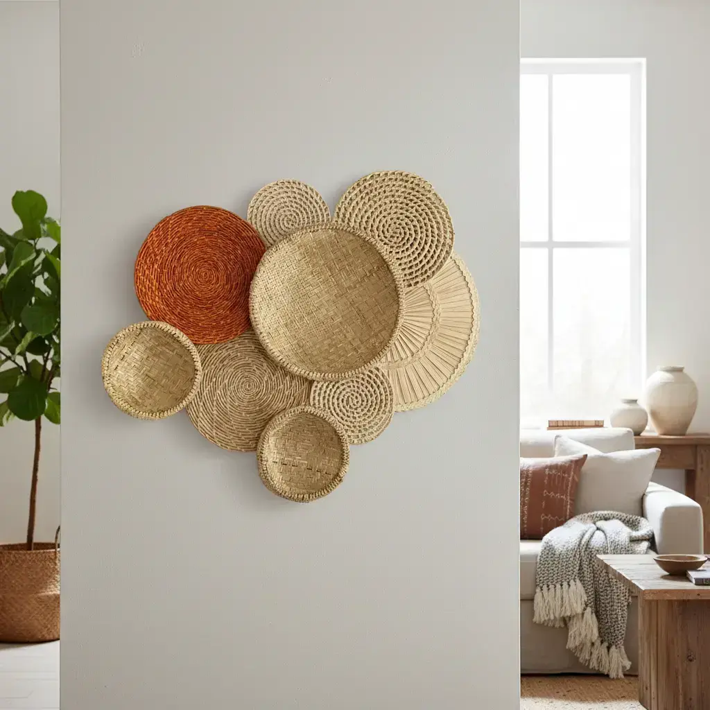 Cestaria De Parede De Palha Decoração Indígena Pacunamã 18