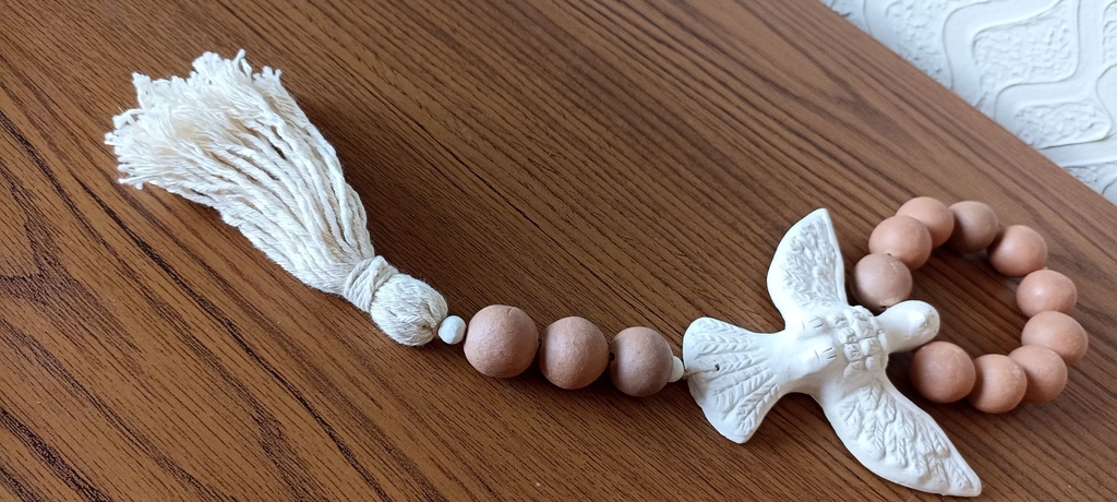 Colar Terço Decorativo de Mesa Porta Parede 6