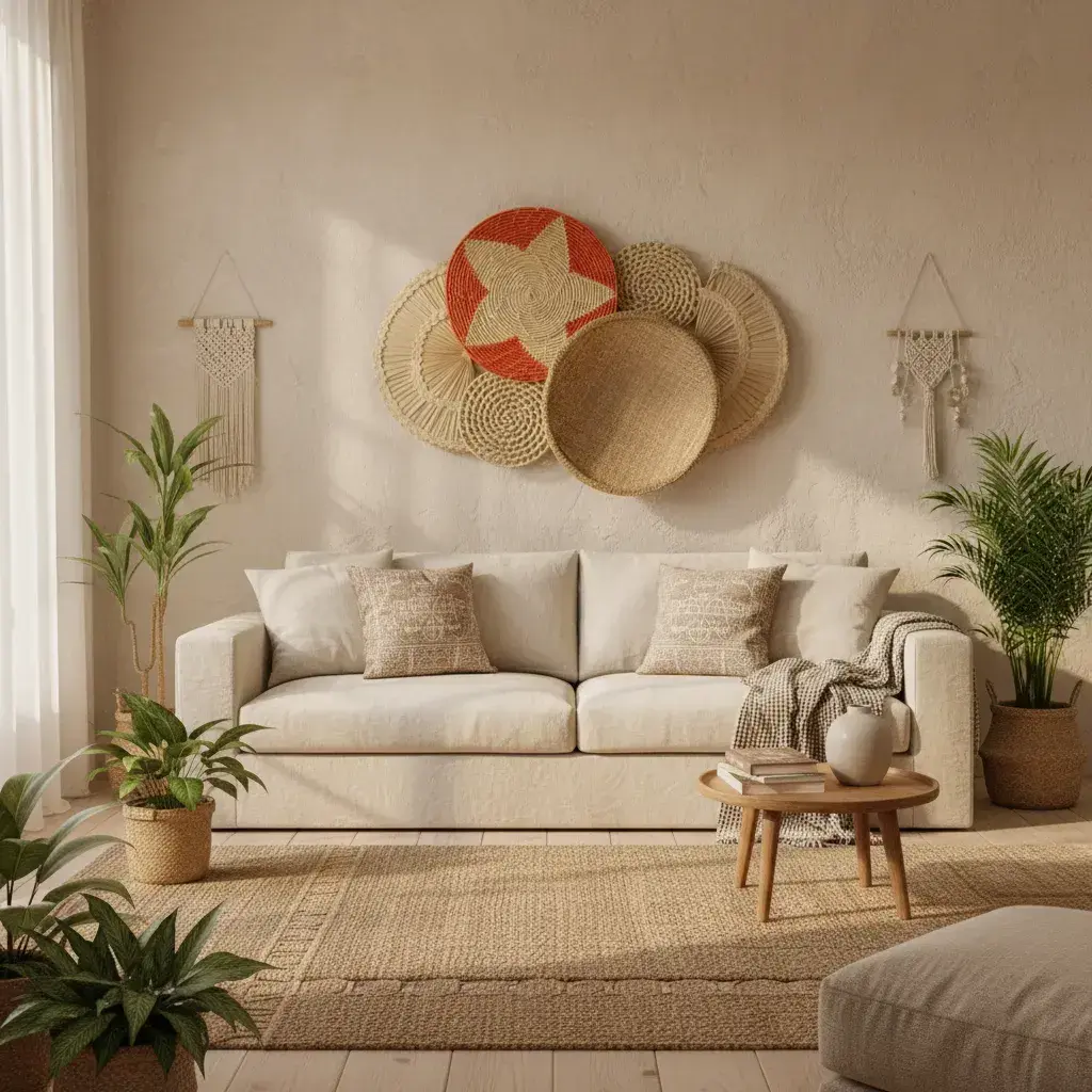 Composição Painel Cestaria de Parede Potira