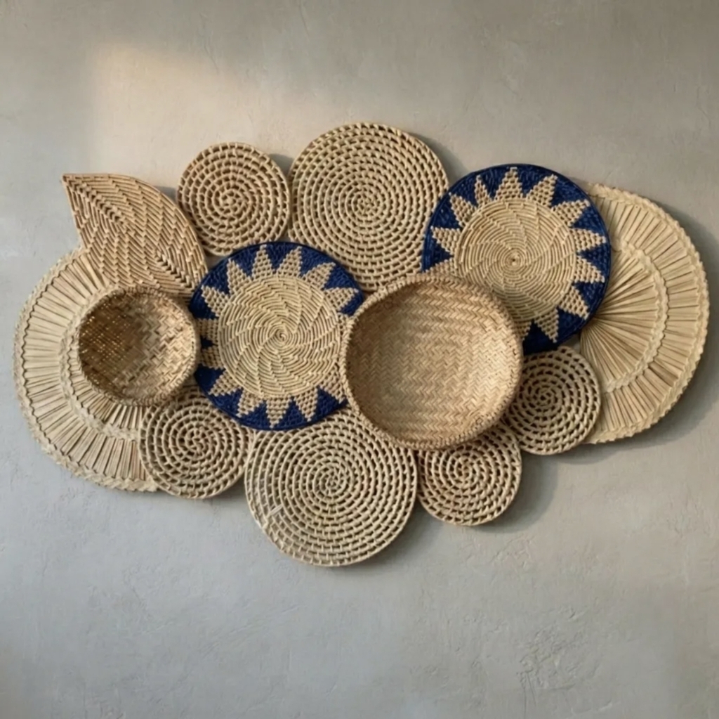 Composição Cestarias De Parede Boho Bali 20