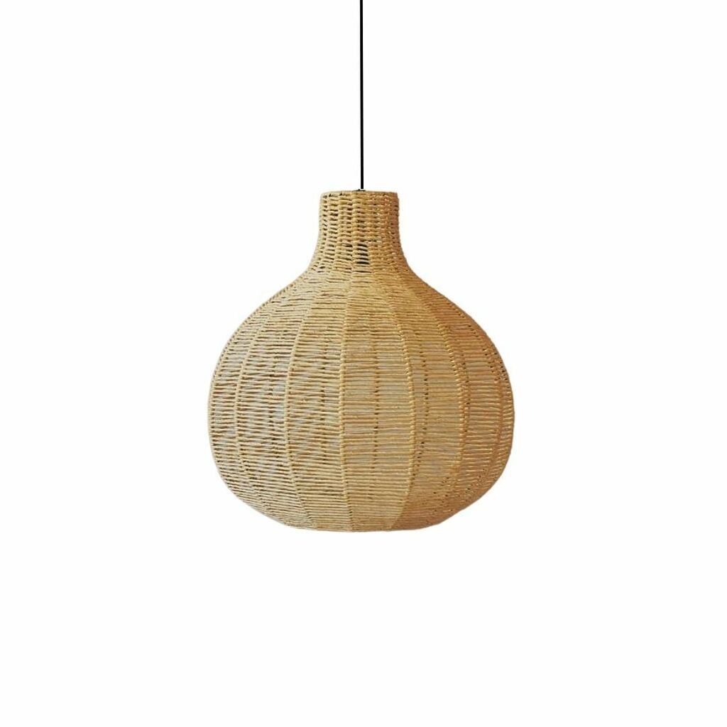 Luminária Aramada de Palha Bali 4