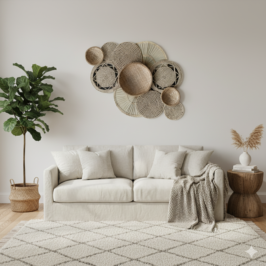 Cestaria Decorativa de Parede Garoa 2