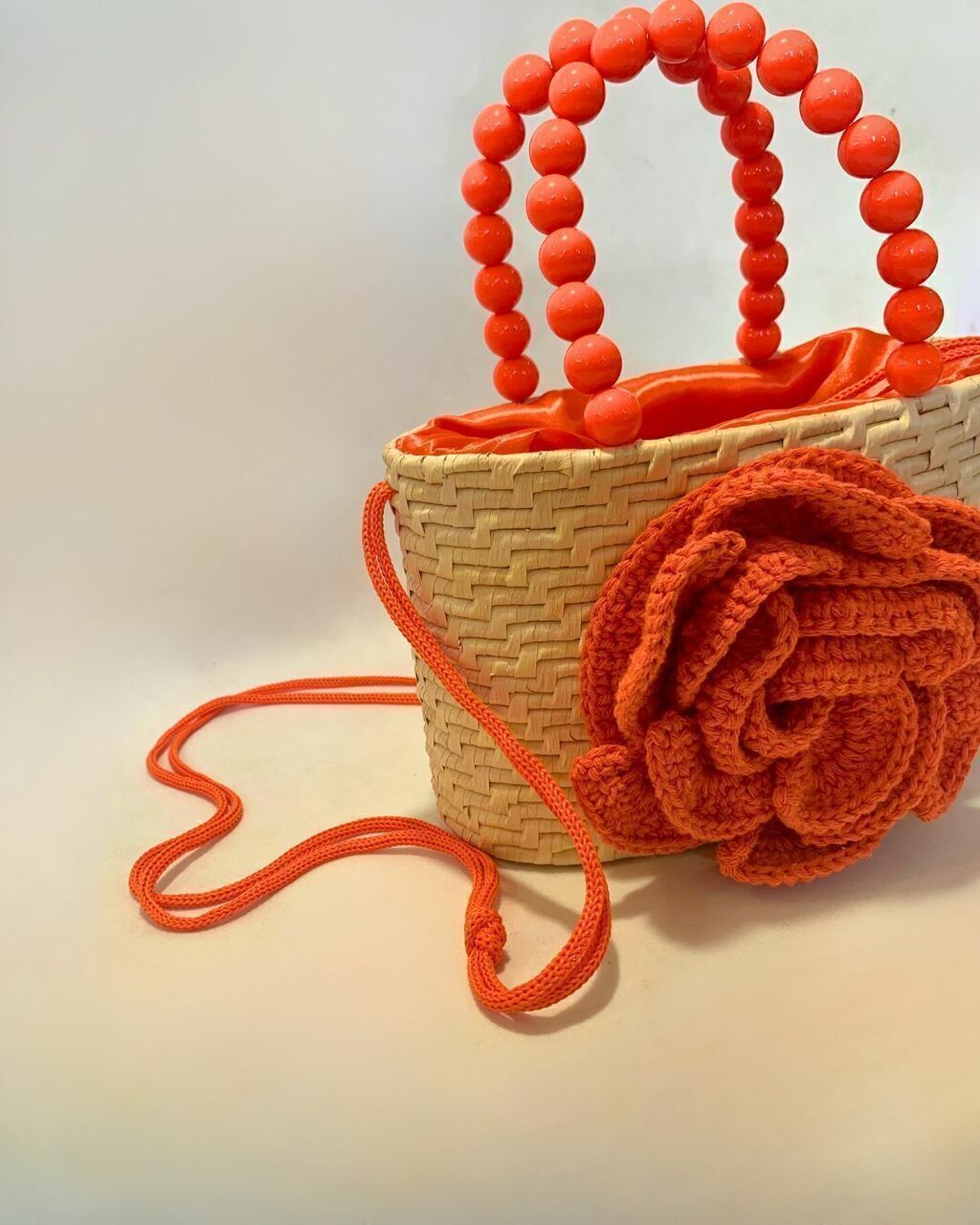Bolsa De Palha Flor de Verão 9