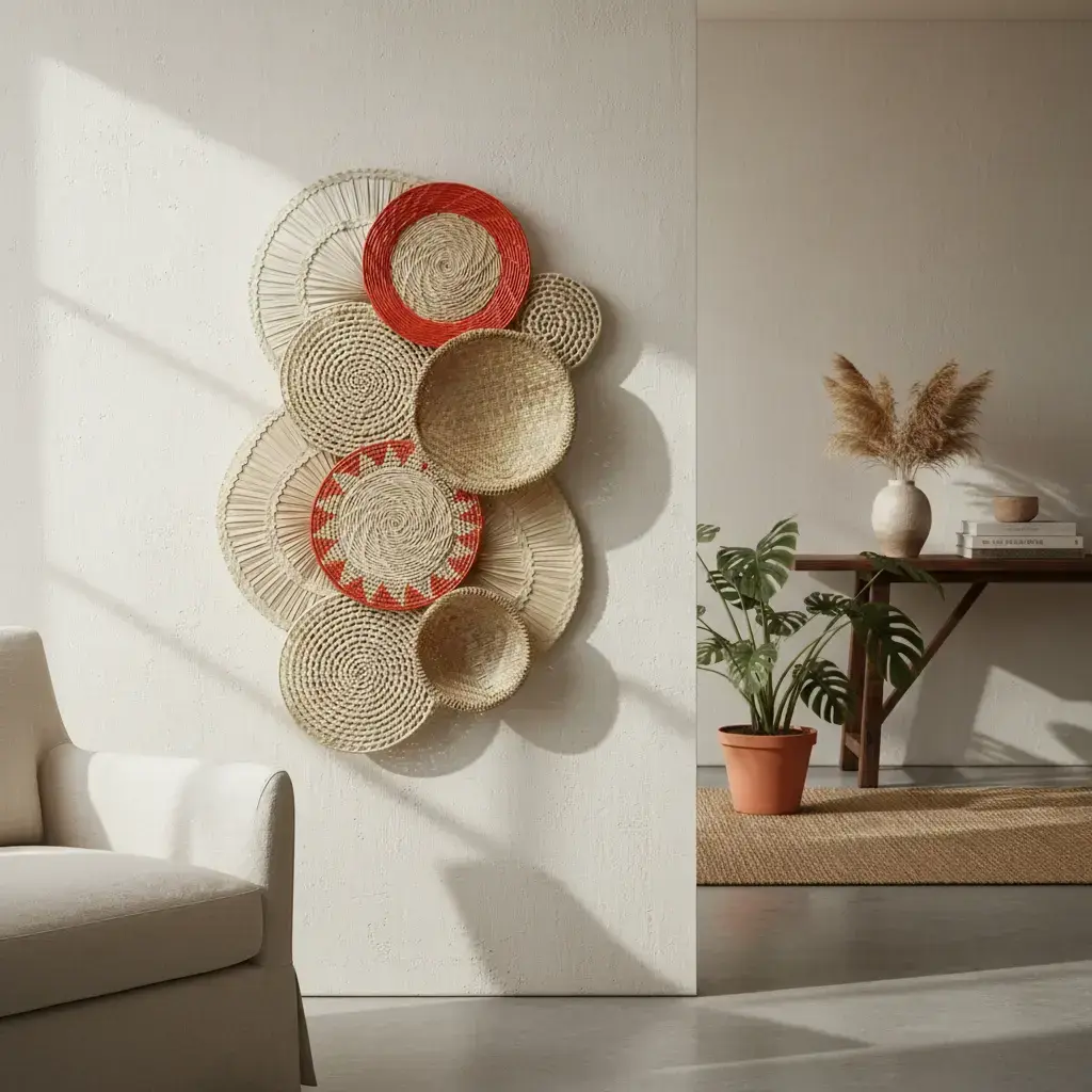 Cestaria De Parede Painel Boho Kanoê