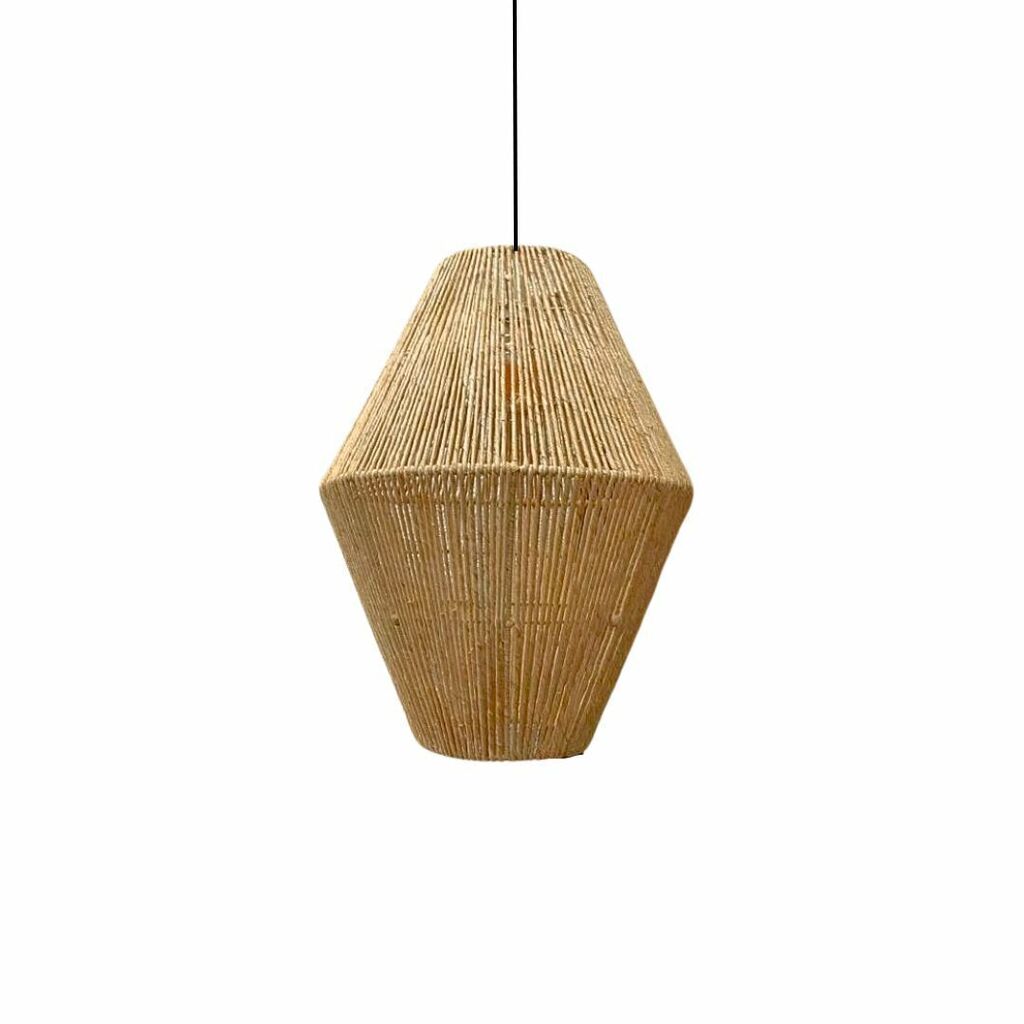 Luminária Aramada de Palha Pipa 3