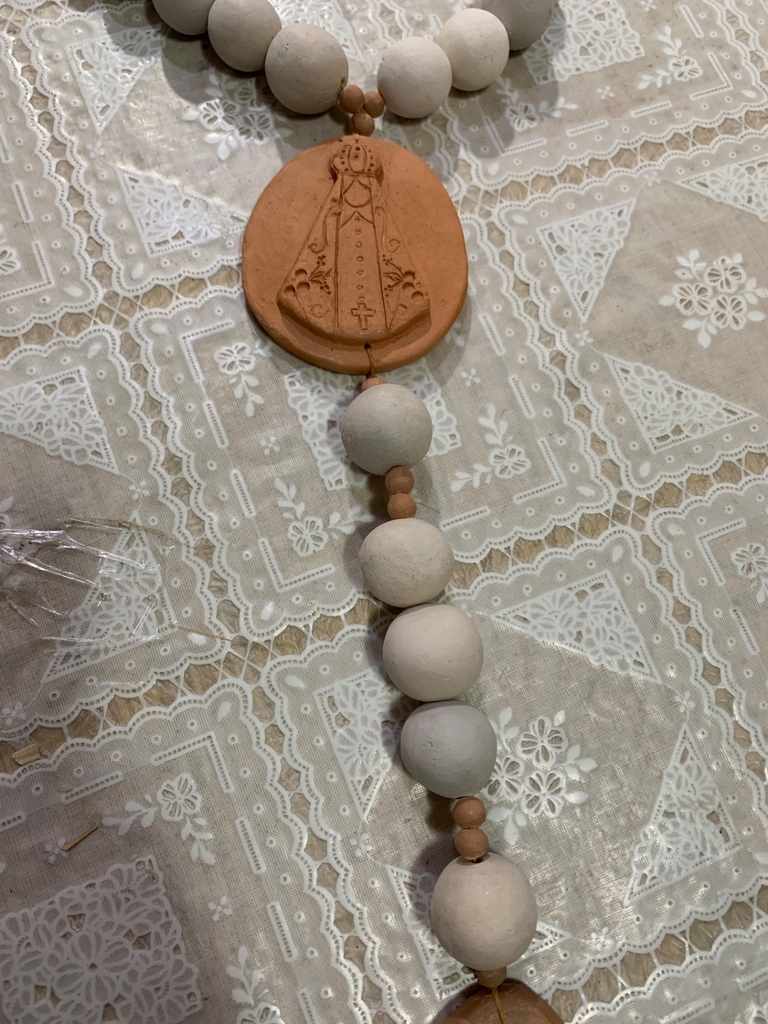 Colar de Mesa Terço Nossa Senhora Decorativo 5